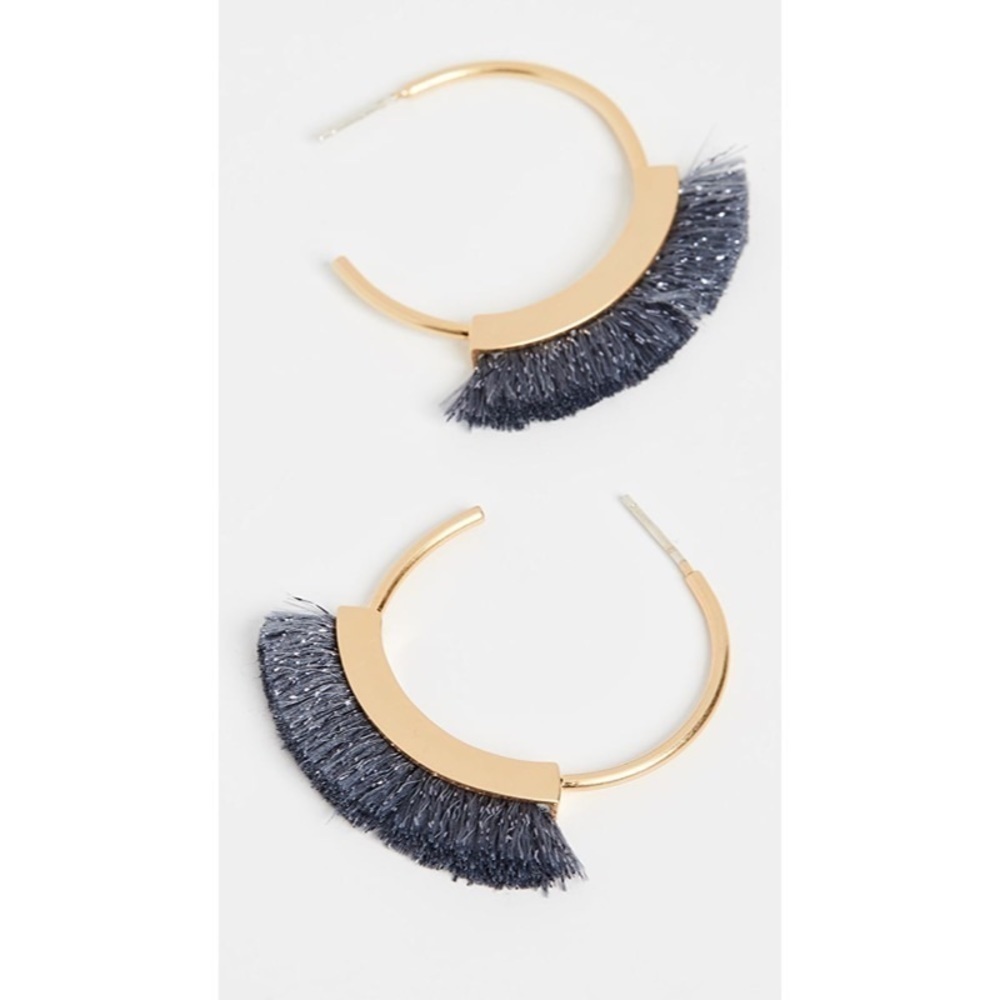 NEW MADEWELL Fringe Hoop Earrings